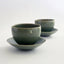 Tea Cup And Saucer With Celadon Glaze By Myong-Gun Lee