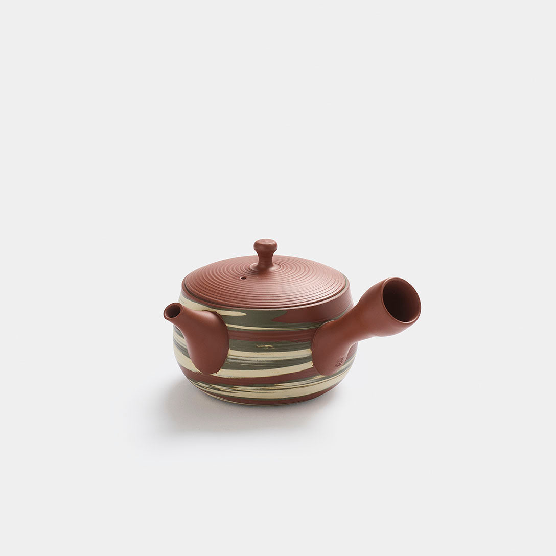 Red Striped Tosen Kyusu 290ml