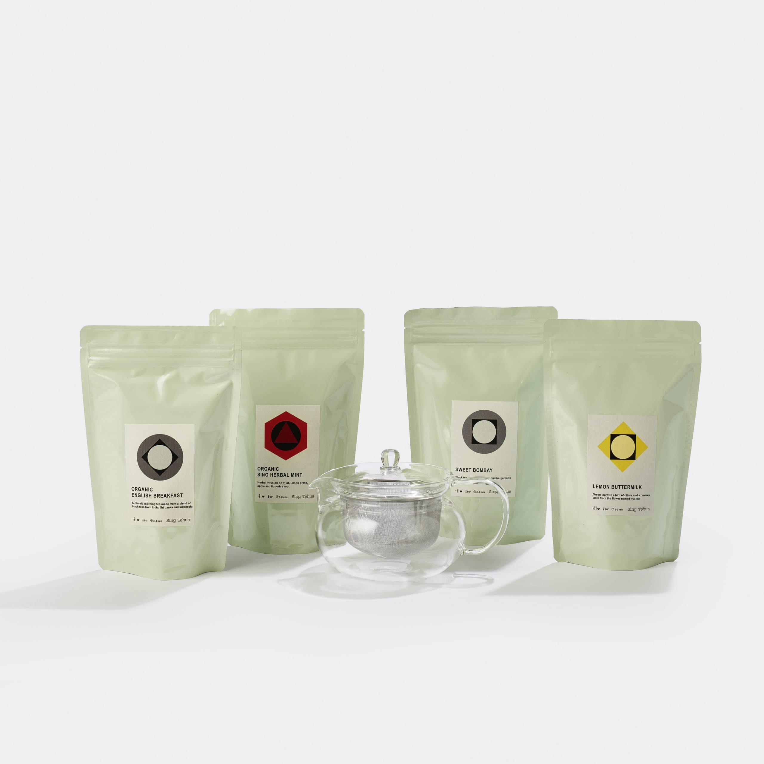 The Family Package w/ 700 ml Teapot, Teas For Morning, Noon And Evening