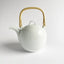 Hakusan Porcelain Teapot 950ml, Mayu White