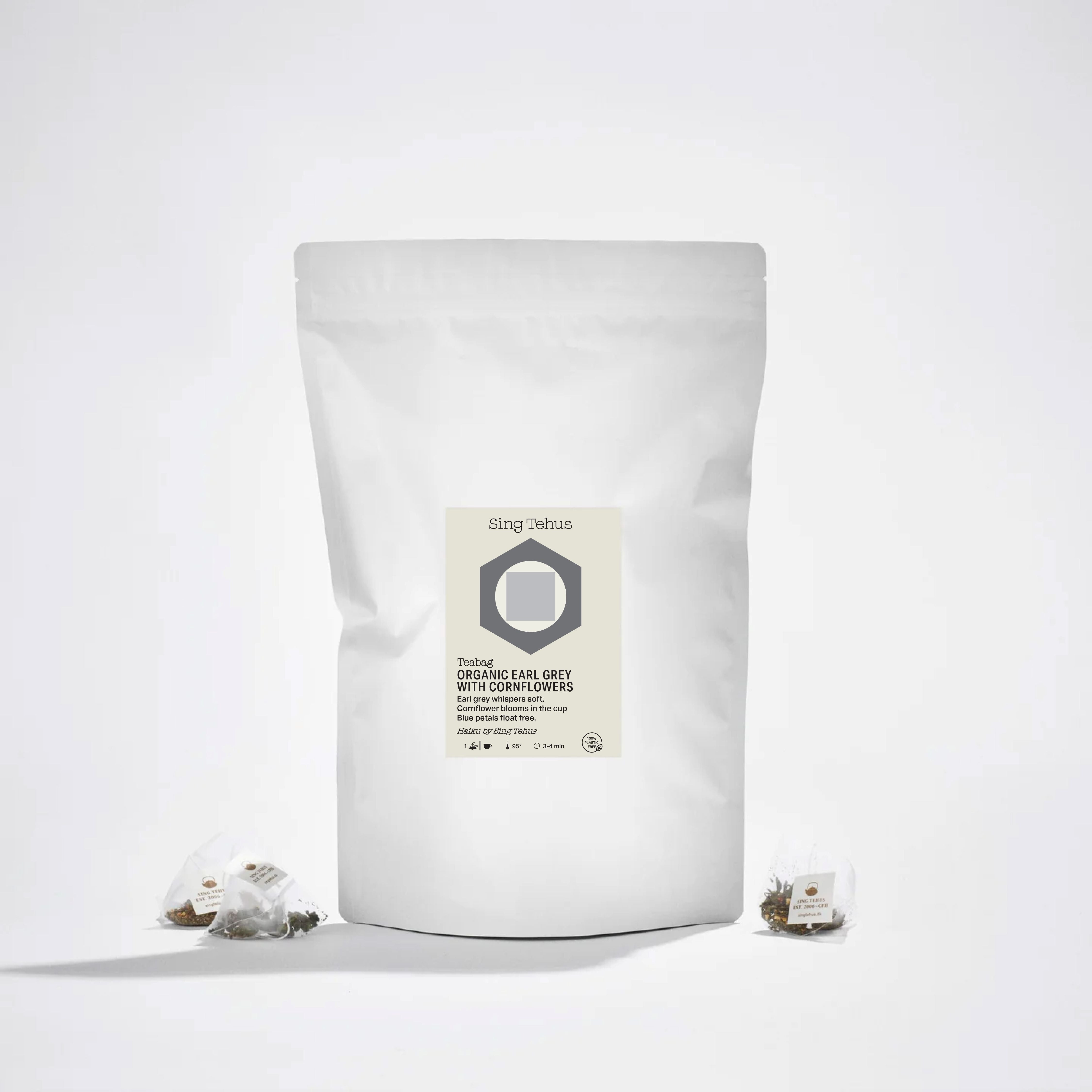 Organic Earl Grey with Blue Cornflower  - Teabags 20 pcs / 100 pcs